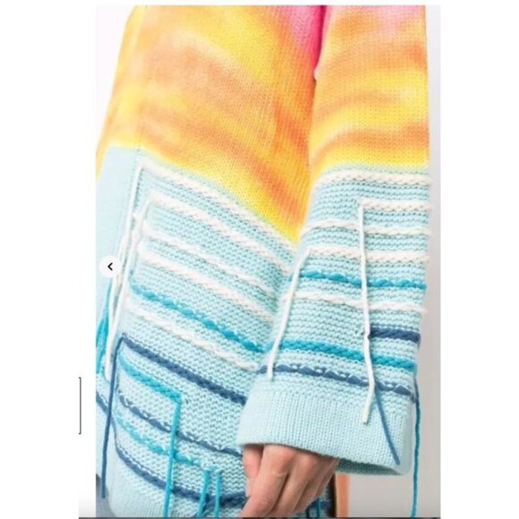 CANESSA Sunset Belted Cardigan 100% Cashmere Size 2 - Picture 5 of 16